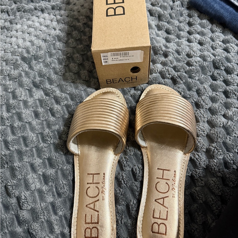 Beach by Matisse Gold Women's Sandals
